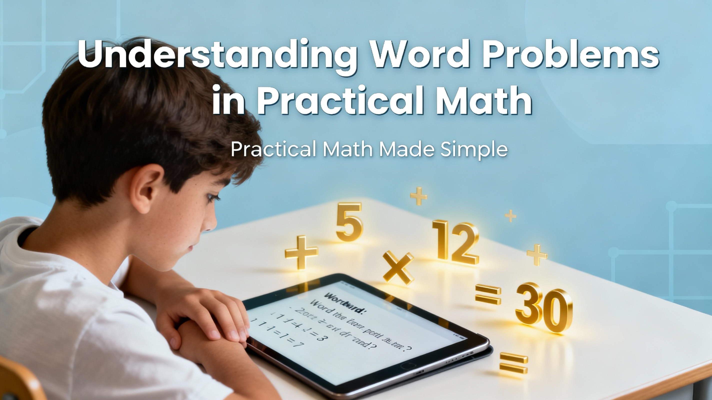 Understanding Word Problems in Practical Math